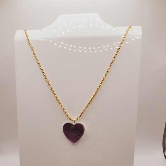 Wampum Heart Pendant