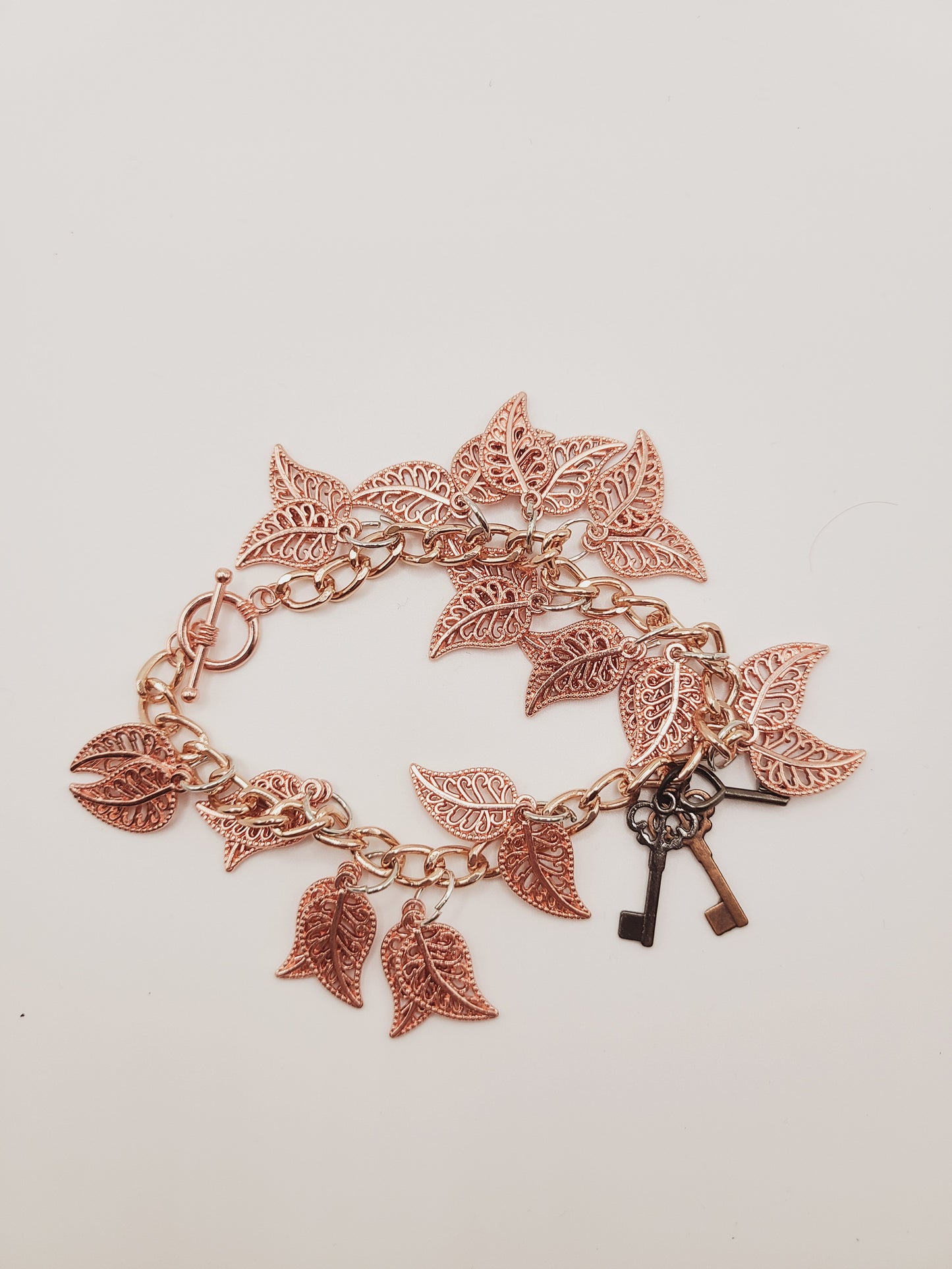 Rose gold leaves